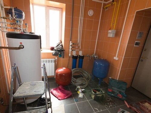 Газовая котельная в доме в Столбцах