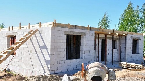 Кладка стен из газосиликатных блоков в Столбцах