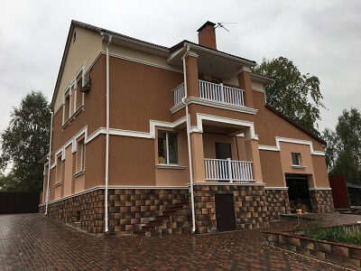 Наружная отделка дома в Столбцах