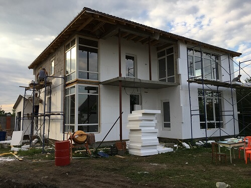 Утепление пенопластом наружных стен в Столбцах